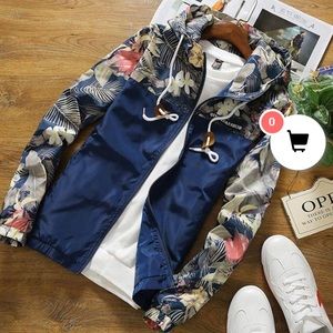 qing yuan shui floral jacket